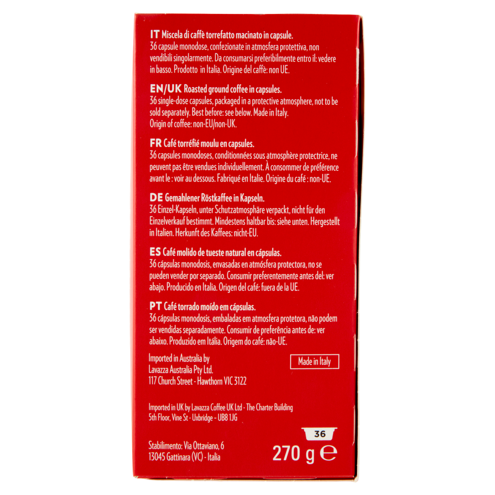 Caffè Qualità Rossa A Modo Mio Capsule 36pz Lavazza - Foto 2