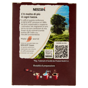 Caffè Solubile Classic In Bustine Senza Glutine 20x1,7g Nescafé - Foto 3