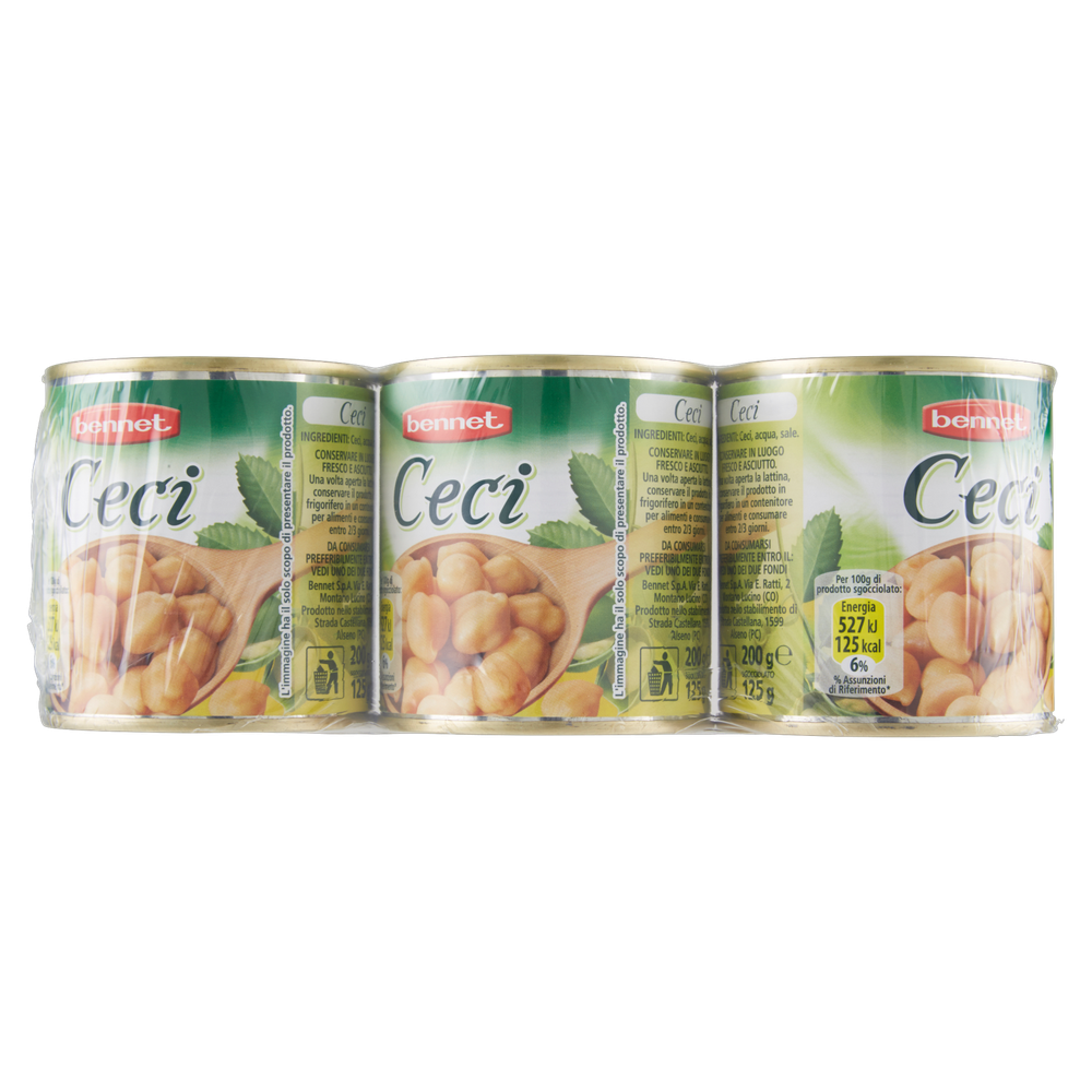 Ceci In Scatola 3x125g Bennet - Foto 2