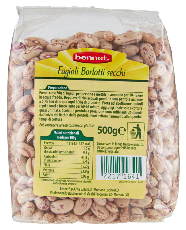 Fagioli Borlotti Secchi Bennet - Foto 3