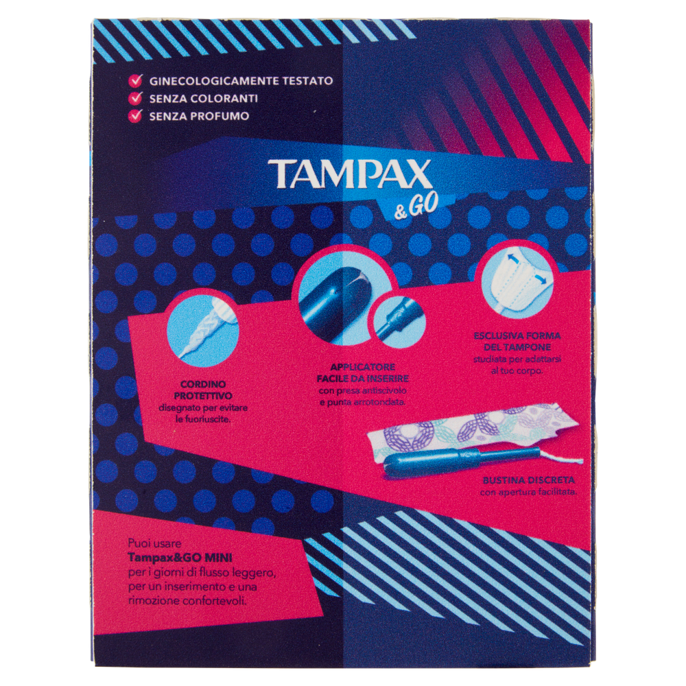 Assorbenti Interni Mini Tampax & Go | Bennet Online