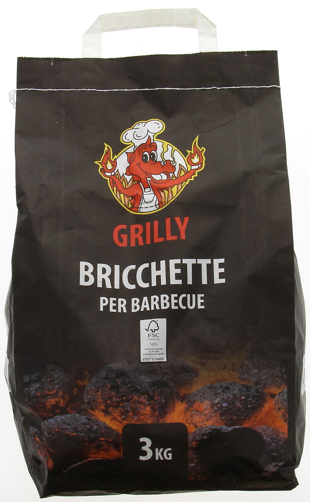 Bricchette Per Barbecue Fsc Grilly Kg.3 - Foto 1