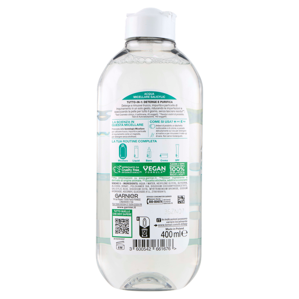 Acqua Micellare Salicylic Pelle Grassa Acneica Garnier - Foto 3