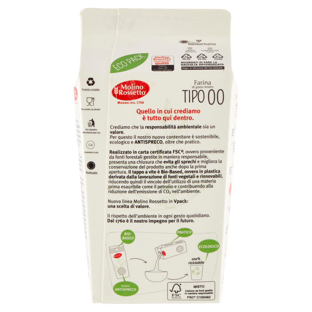 Farina Grano Tenero 100% Italiano Molino Rossetto - Foto 3