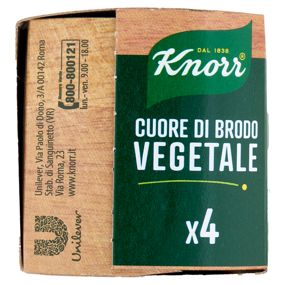 Cuore Di Brodo Vegetale Senza Glutammato 4x28g Knorr - Foto 2
