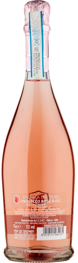 Bottiglia prosecco con etichetta personalizzata 200 ml Rosè