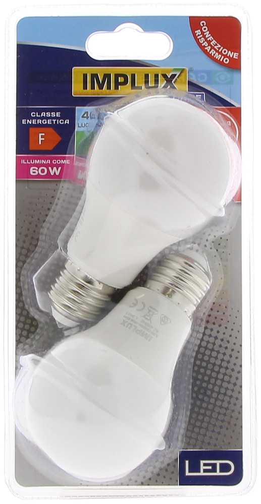 2 Lampadine A Led A Goccia 60we27 Luce Neutra Implux - Foto 1