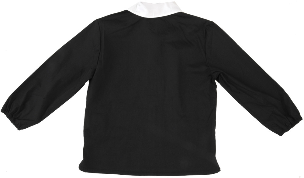 Casacca Scuola Bimbo Nero Con Ricamo, Colletto Staccabile 8 Anni