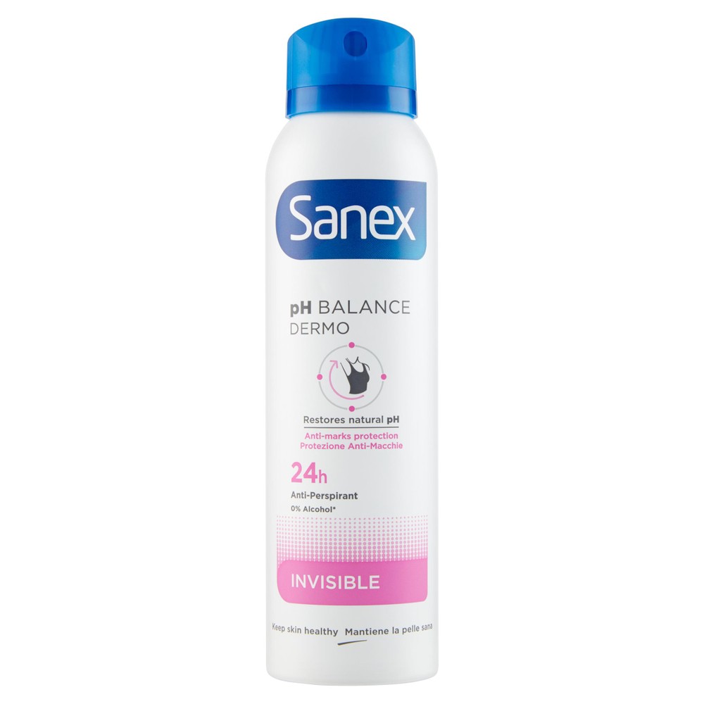 Deodorante Spray Ph Balance Dermo Invisible 24h Sanex