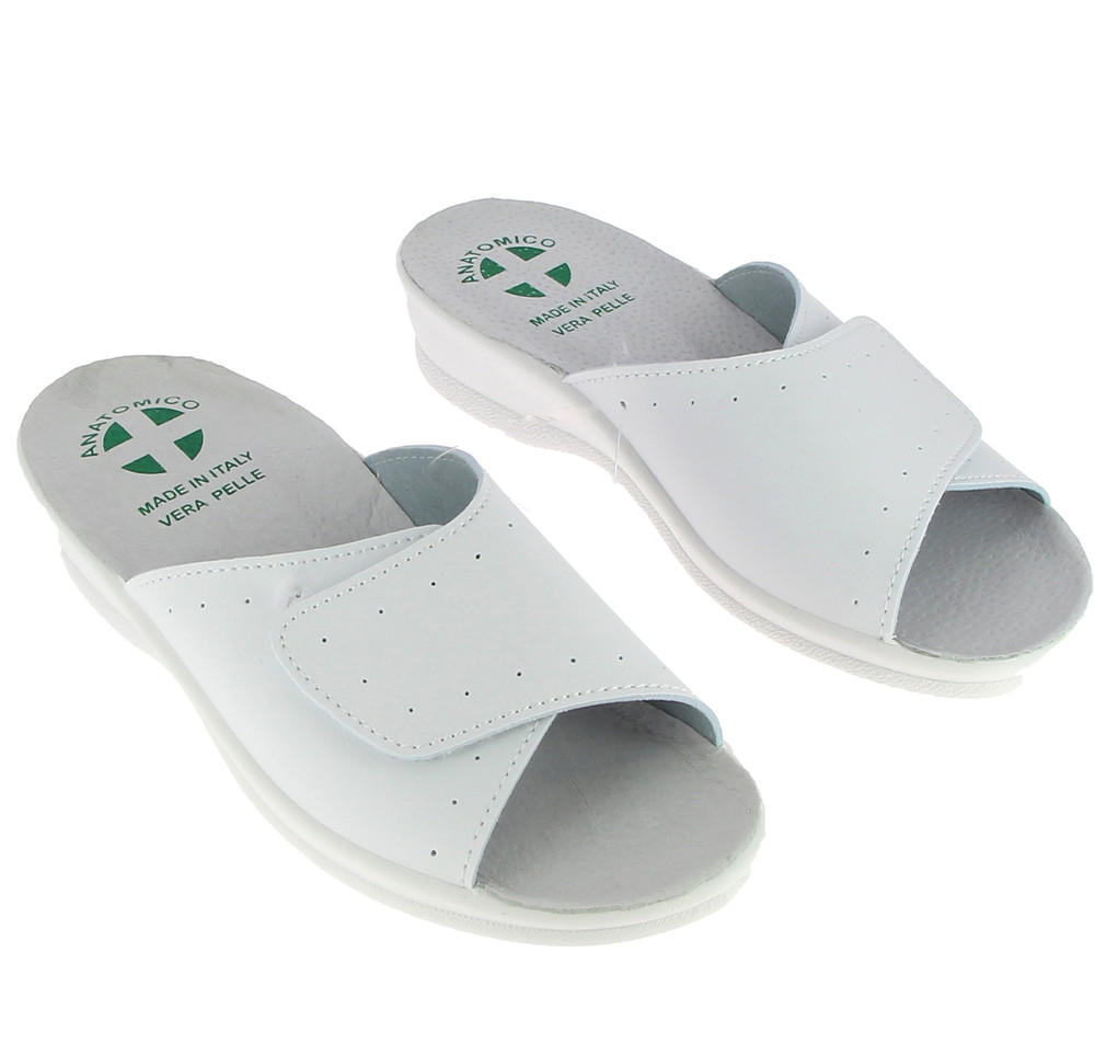 Ciabatte Sanitarie Con Velcro 35 Bianco - Foto 1