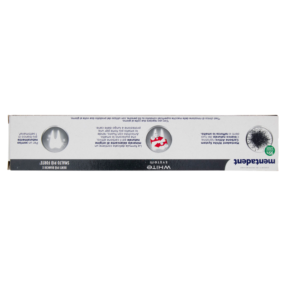 Dentifricio White System Carbone Attivo Mentadent - Foto 3