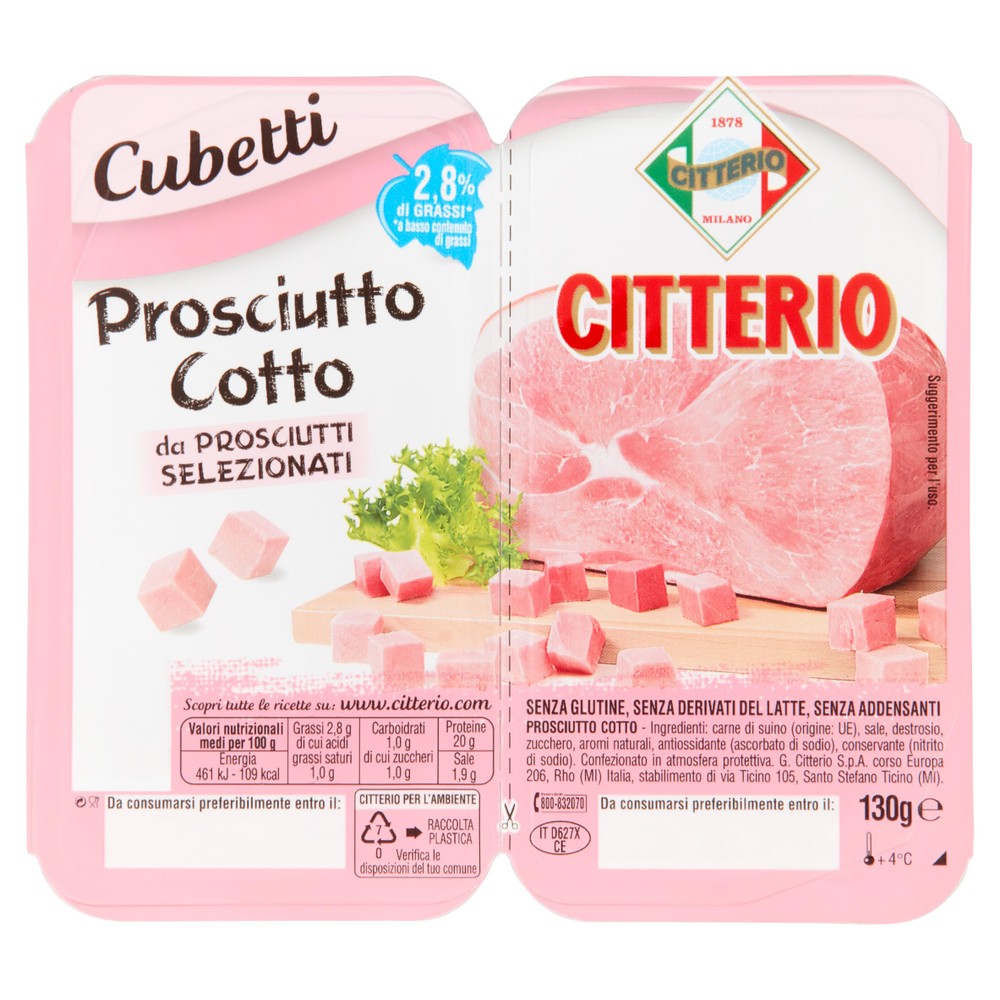Cubetti Prosciutto Cotto Citterio - Foto 1