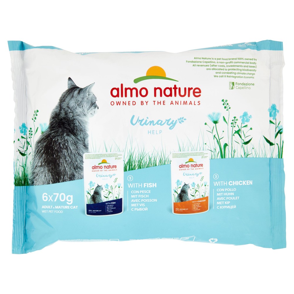 Alimento Umido Gatti Holistic Sterilized Almo Mature Pesce E Pollo