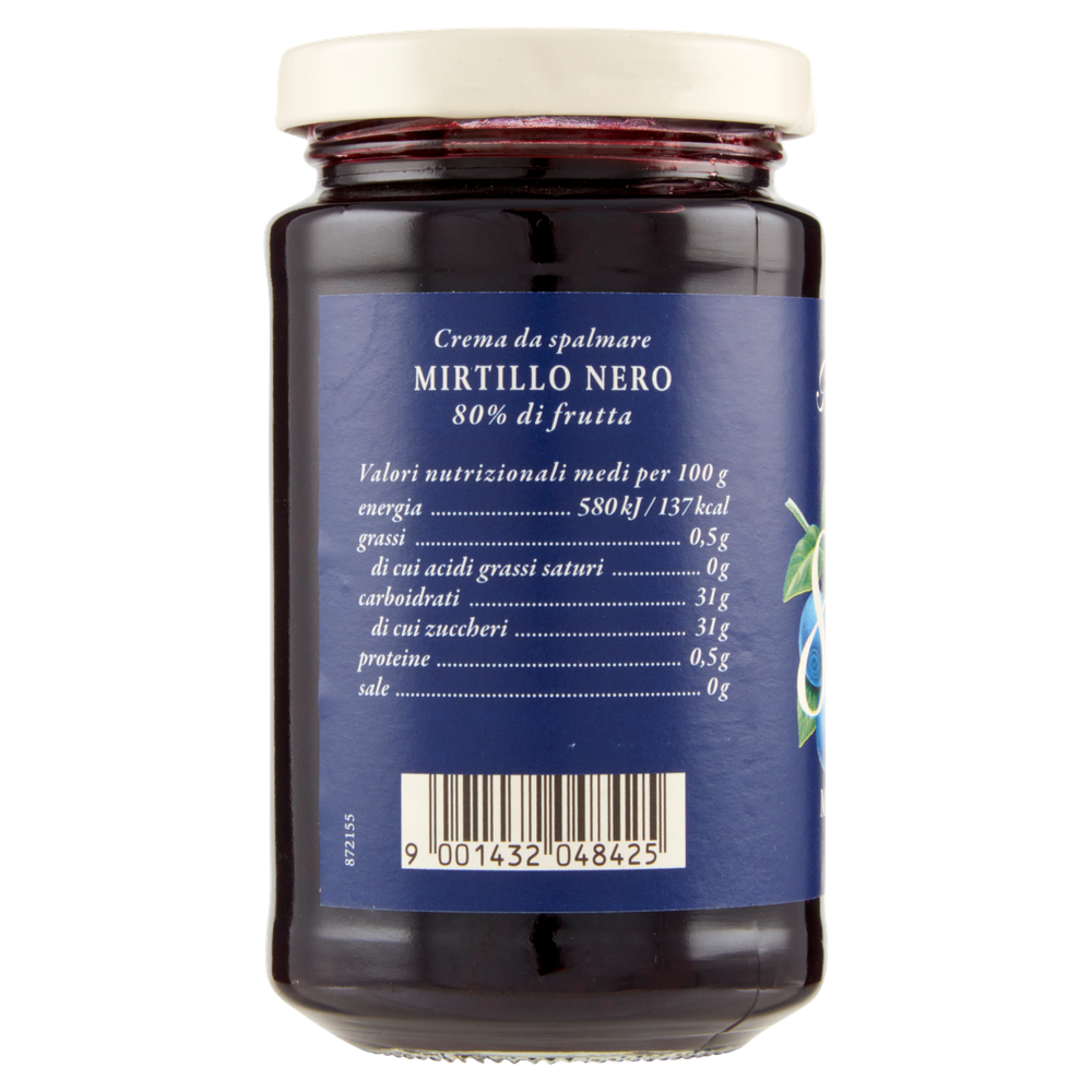 Crema Di Frutta Con 80% Di Mirtilli Neri D'arbo - Foto 2