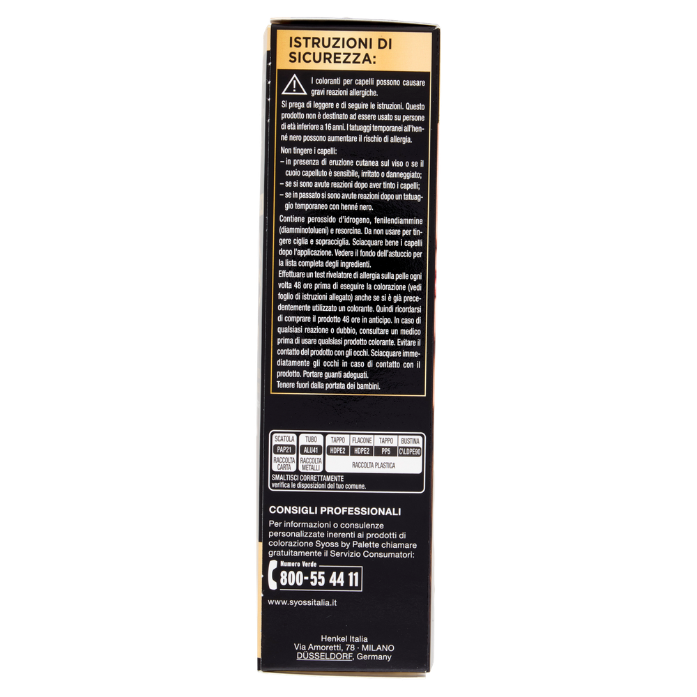 Colorazione Capelli Oleo 4.60 Castano Dorato Syoss By Palette - Foto 2