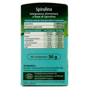 Spirulina Bio Vitarmonyl 60 Compresse