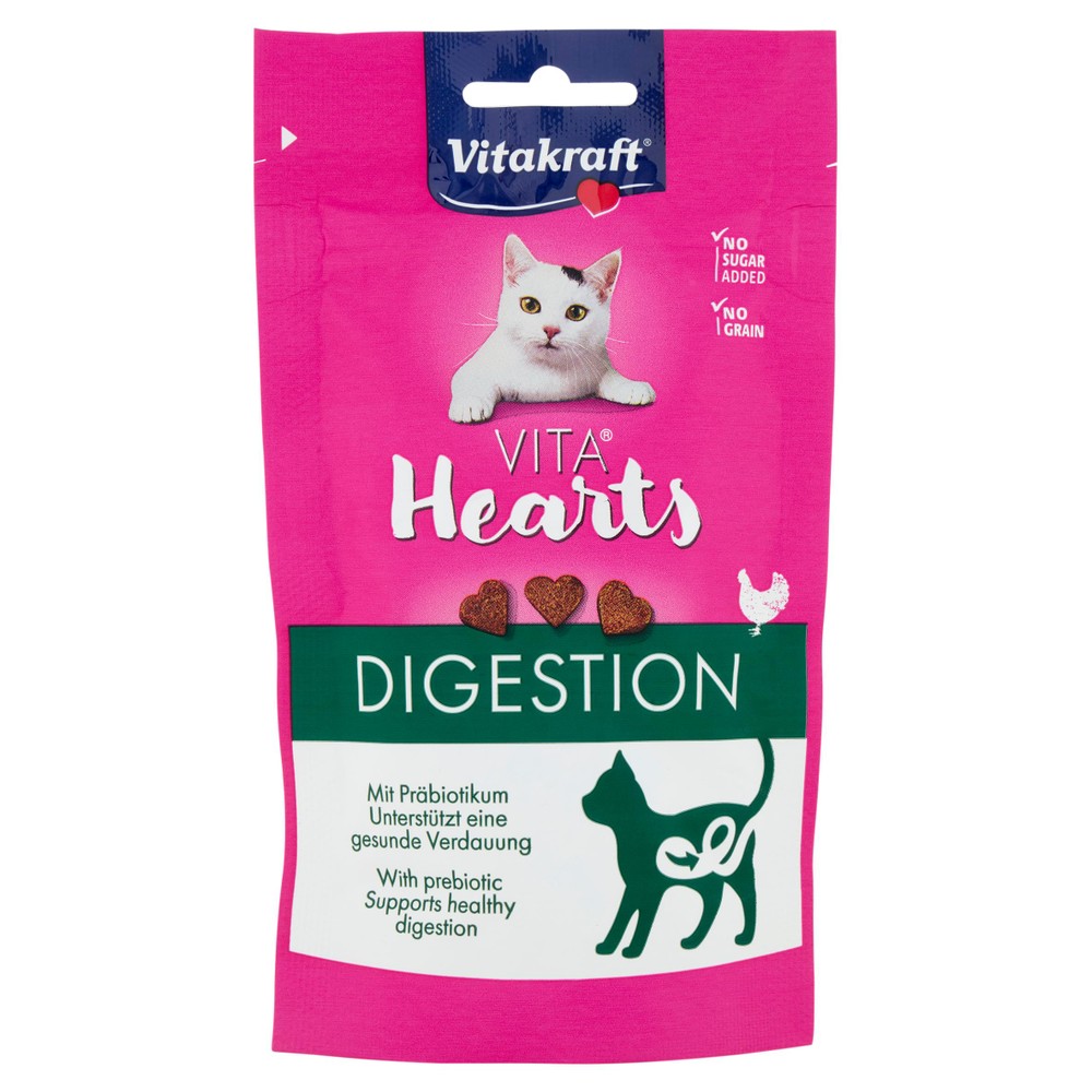 Snack Gatti Vita Hearts Digestion Pollo Vitakraft - Foto 1