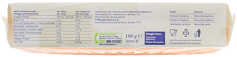 Crostatina Albicocca 0% Zuccheri Aggiunti Mangiarsano - Foto 2