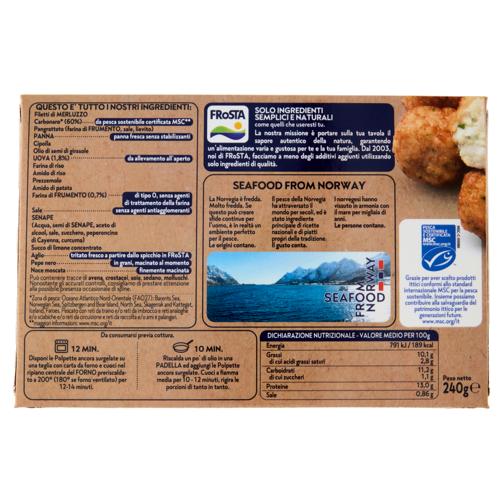 Polpette Di Pesce Frosta