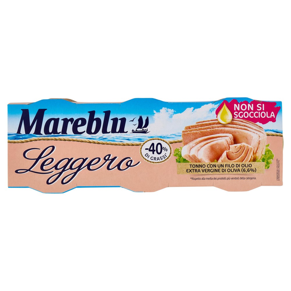 Tonno Leggero Pinne Gialle 3x60g Mareblu - Foto 1