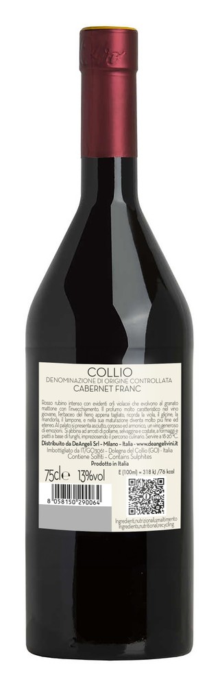 Vino Rosso Cabernet Franc Collio Doc Deangeli - Foto 2