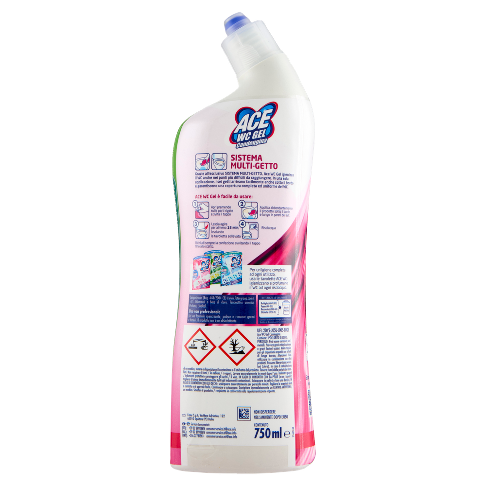Pulitore Wc Con Candeggina Multigetto Ace - Foto 3