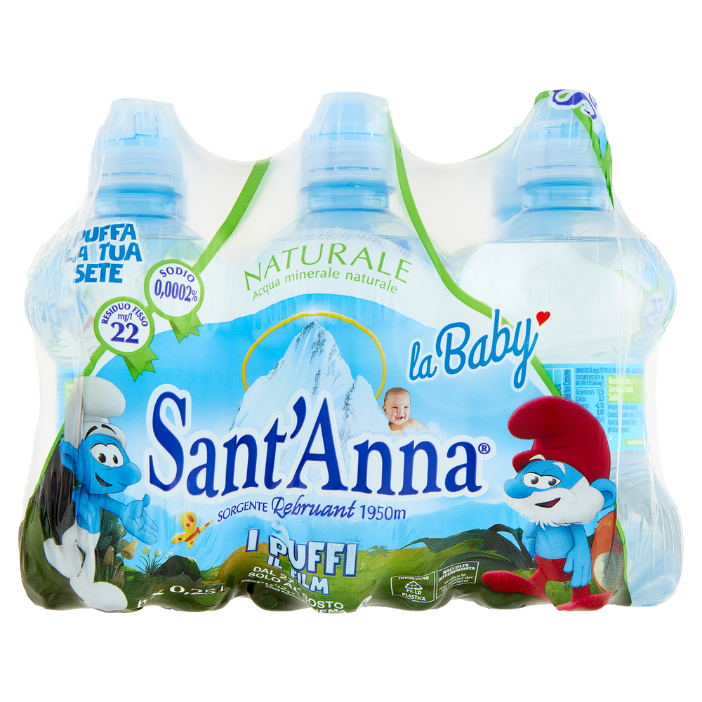 Acqua Naturale Baby Bottle Sant'anna 6 Da L.0,25 - Foto 3