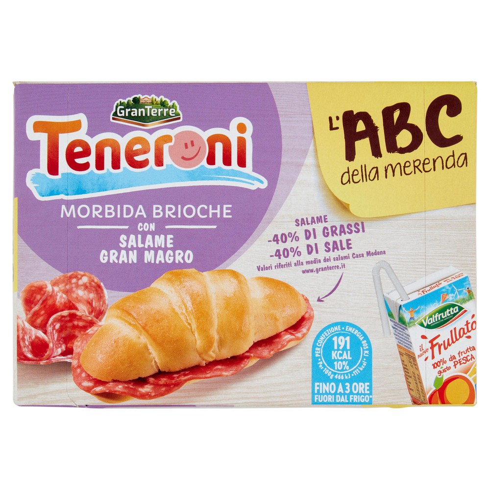 L'abc Della Merenda Brioche Con Salame Gran Magro Granterre Teneroni - Foto 1