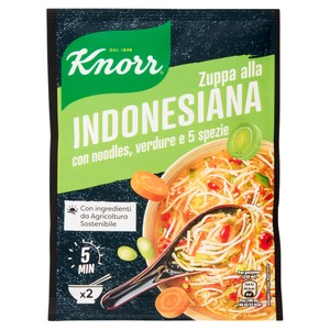 Zuppa Alla Indonesiana In Busta Con Noodles, Verdure, Spezie Knorr - Foto 1