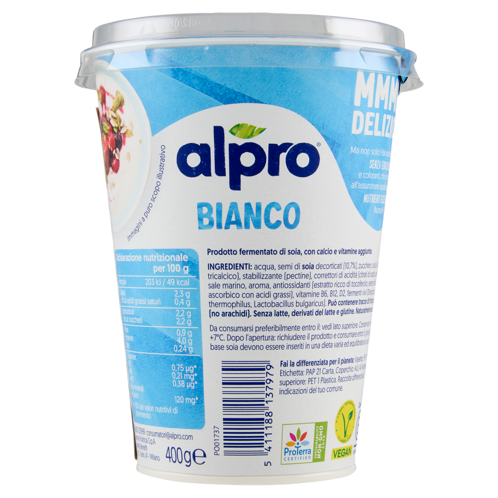 Yogurt Bianco, A Base Di Soia, Basso In Grassi, No Lattosio Alpro - Foto 3