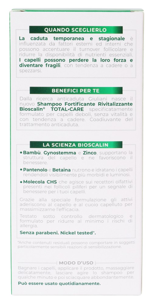 Shampoo Rivitalizzante Total Bioscalin - Foto 3