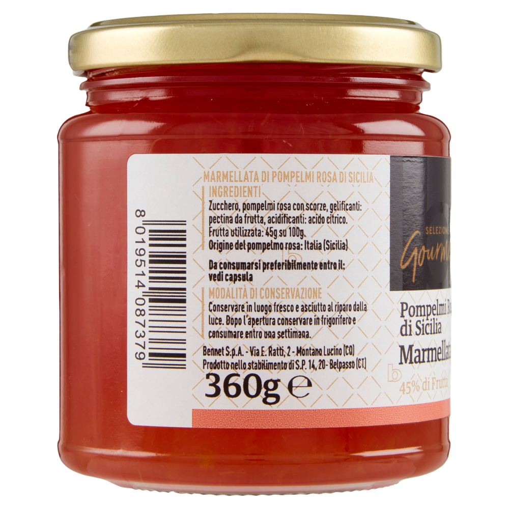 Marmellata Di Pompelmi Rosa Di Sicilia Selezione Gourmet Bennet - Foto 2