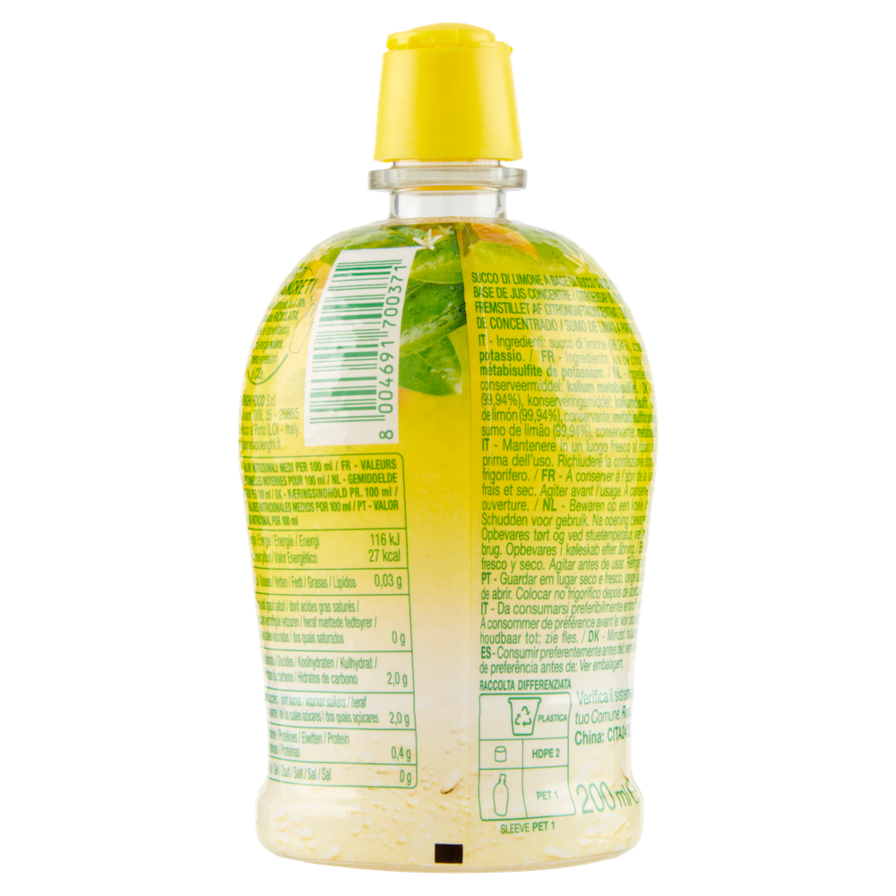 Succo di Limone - Polenghi - 200 ml - Polenghi 