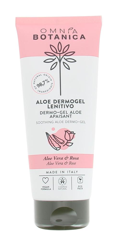 Dermogel Rinfrescante 98% Aloe Vera E Rosa 200 Ml Omnia Botanica - Foto 1