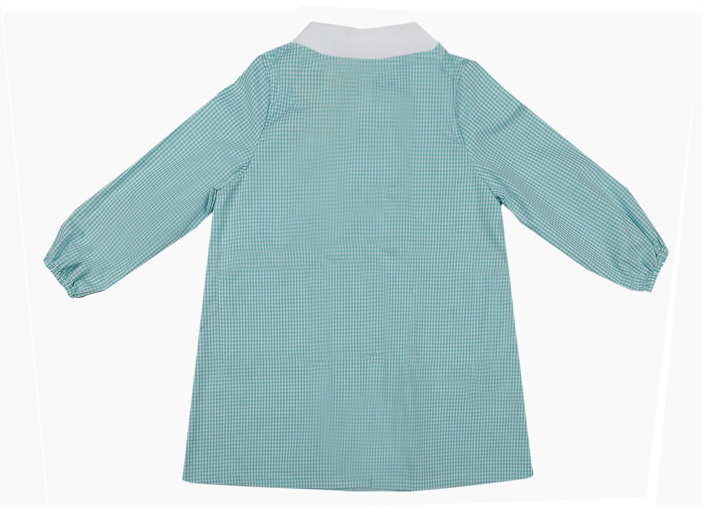 Grembiule Asilo Bambino 4 Anni Vichy Verde - Foto 2