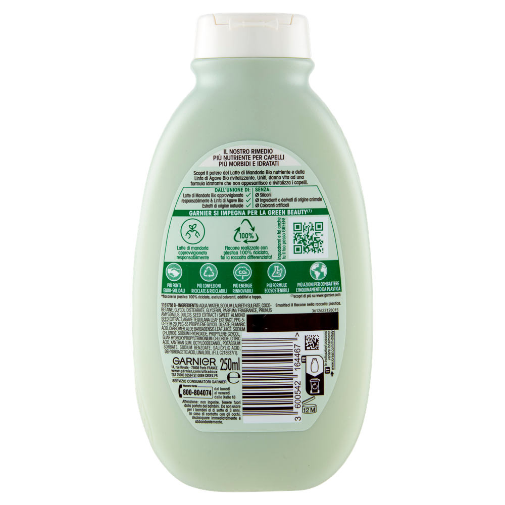 Shampoo Latte Di Mandorla Ultradolce Garnier - Foto 3