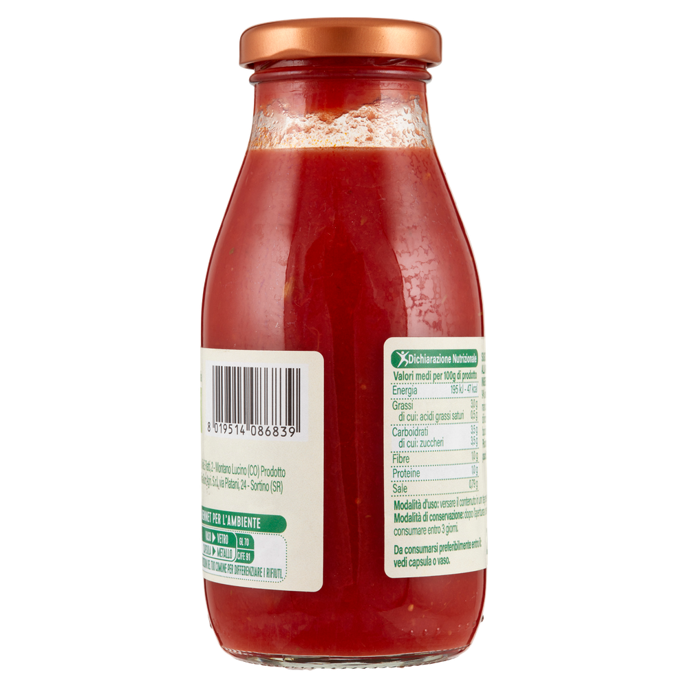 Sugo Di Pomodoro Ciliegino Alla Palermitana Biologico Bennet Bio - Foto 3