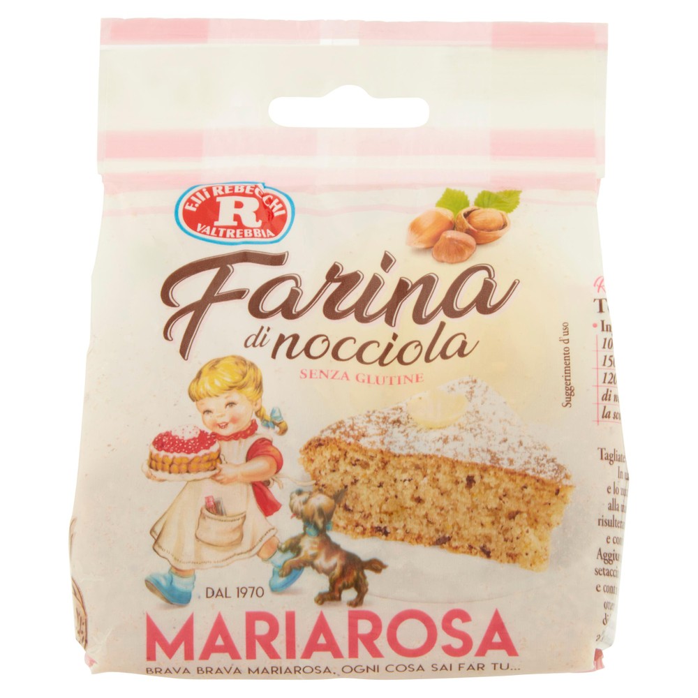 Farina Di Nocciole Tostate Senza Glutine Mariarosa F.Lli Rebecchi - Foto 1