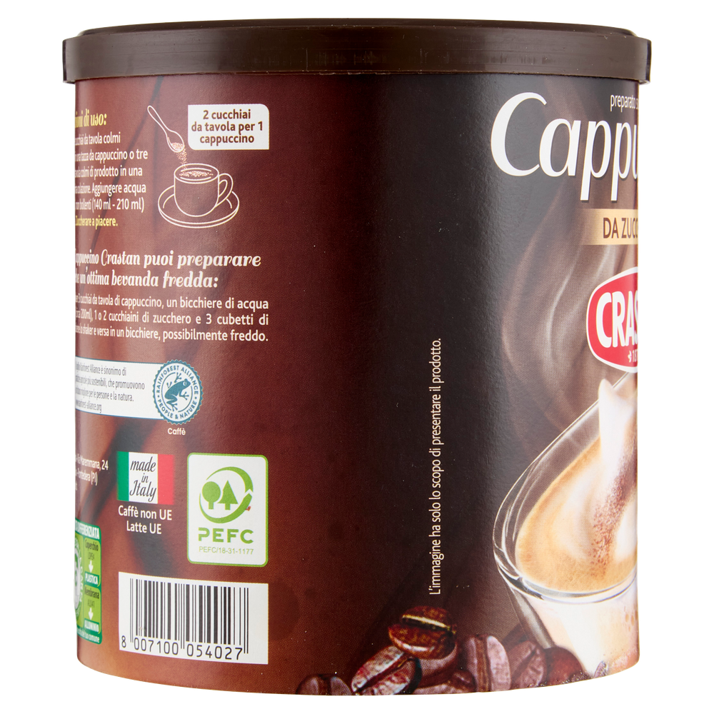 Preparato Solubile Per Cappuccino Da Zuccherare Crastan - Foto 2