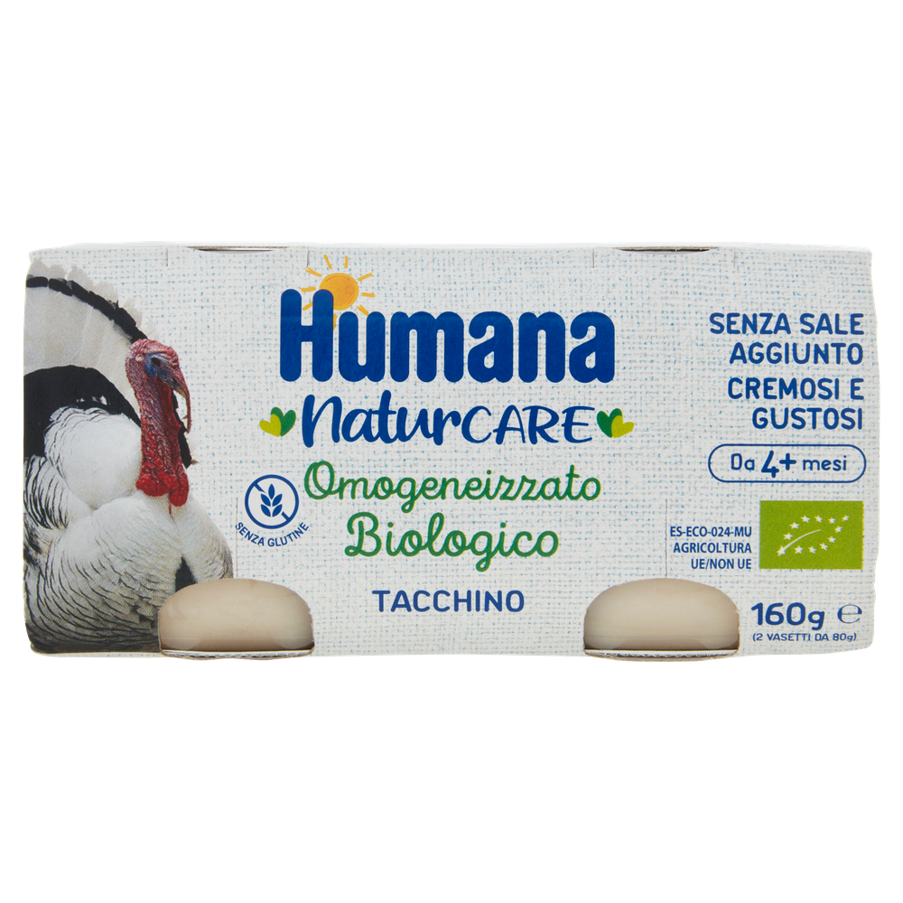 Omogeneizzato Di Tacchino Bio Humana Conf. Da 2 - Foto 1