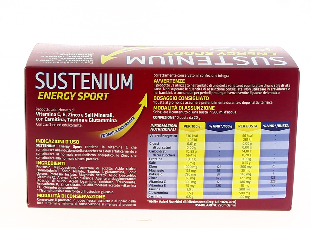 Sustenium Energy Sport Bustine
