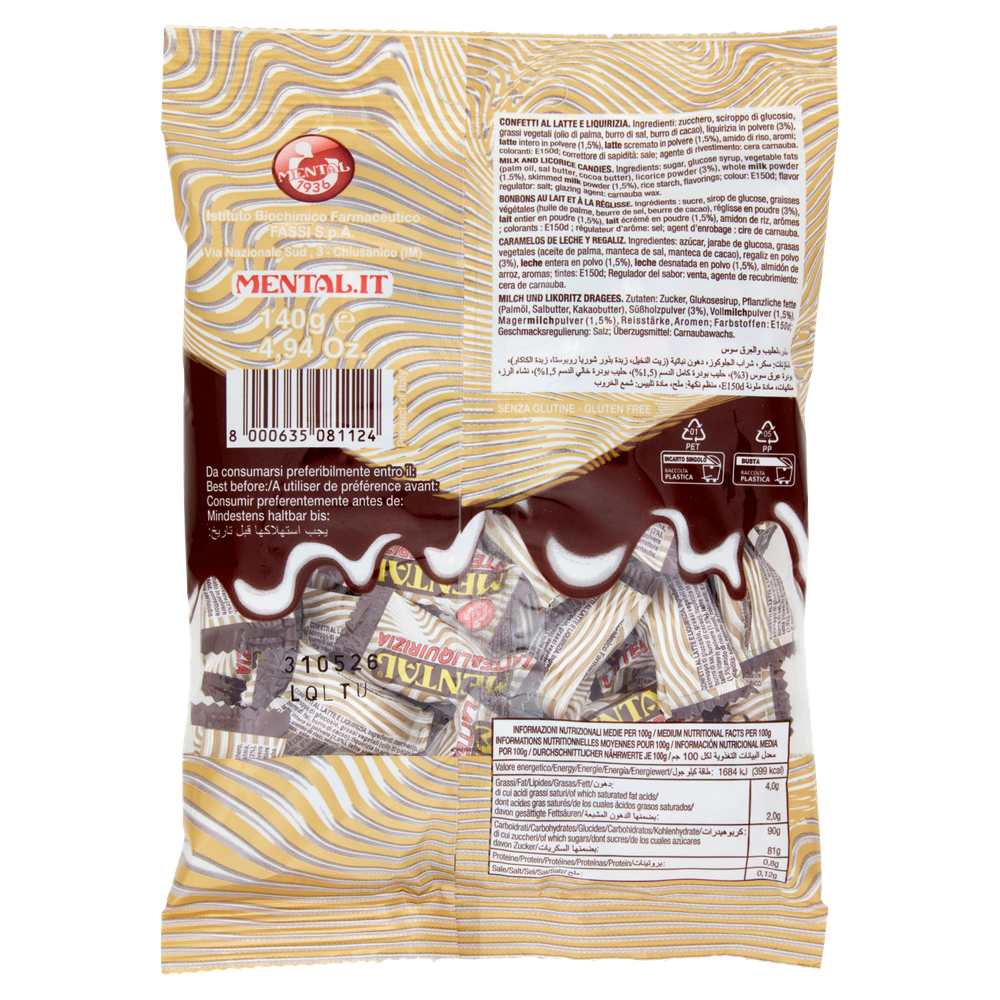 Caramelle Al Gusto Latte E Liquirizia Mental - Foto 3