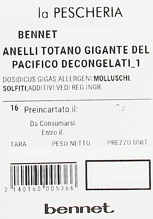 Anelli Totano Gigante Del Pacifico Decongelati - Foto 3