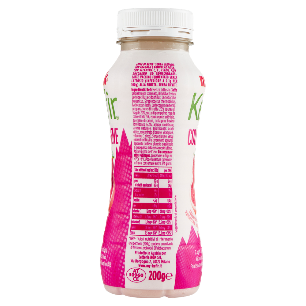 Kefir Da Bere Collagene Pompelmo Rosa E Fragola Milk - Foto 2