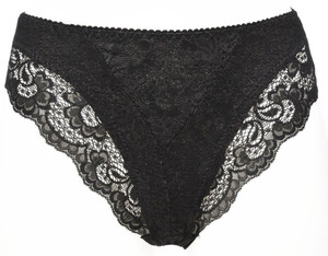 Slip Donna Con Pizzo Taglia 4 Nero Jadea - Foto 1