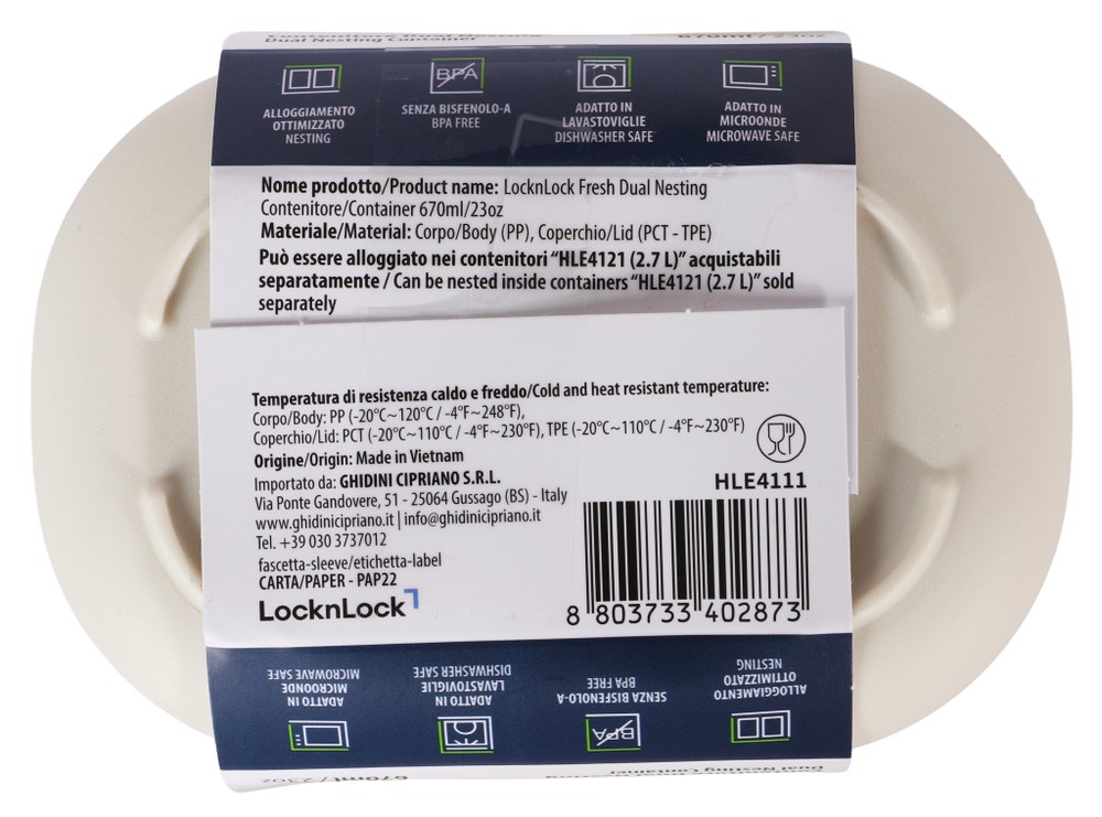 Contenitore Rettangolare Dual Nest In Plastica Lock&Lock - Foto 2