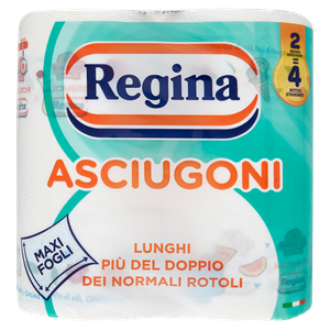 Carta Cucina Asciugatutto 2x Maxi Rotoli 2 Veli Asciugoni Regina - Foto 1