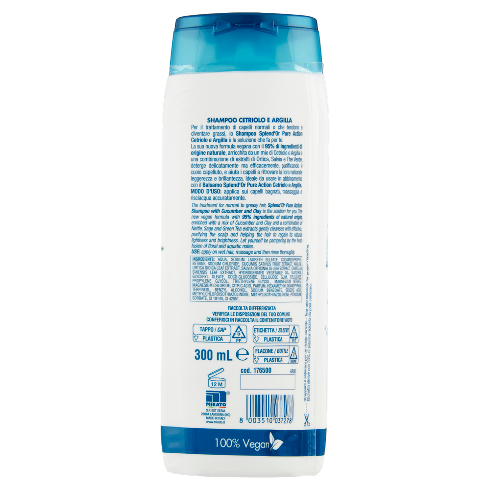 Shampoo Cetriolo E Argilla Splend'or - Foto 3