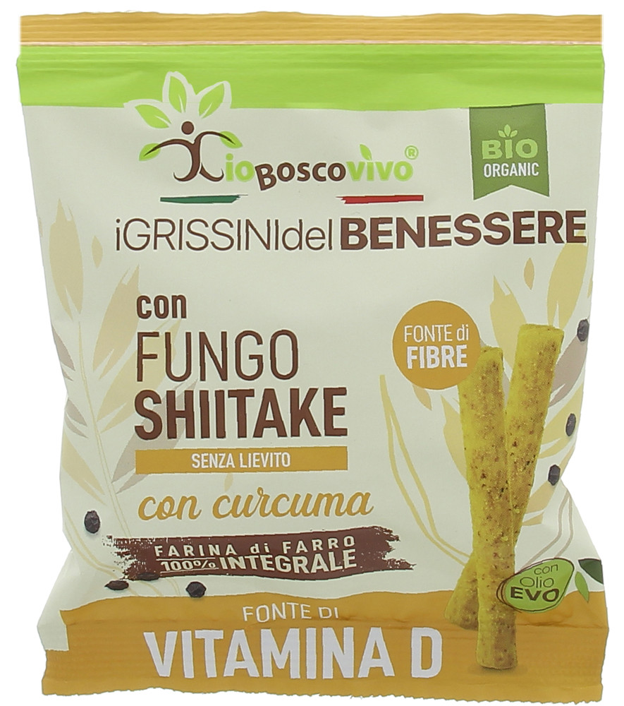 Grissini Benessere Bio Senza Lievito Con Funghi Shiitake E Curcuma - Foto 1