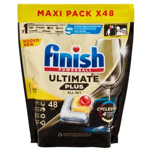 Pastiglie Per Lavastoviglie Al Limone 48 Lavaggi Finish Ultimate Plus - Foto 1